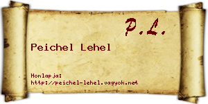 Peichel Lehel névjegykártya